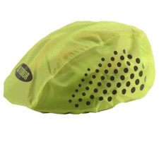 Cycling Cycle Helmet Cover Hi Viz Yellow Bright MTB Road Bike Safe Waterproof
