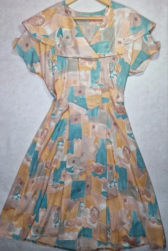 Vintage 1980s dress - vintage, abstract