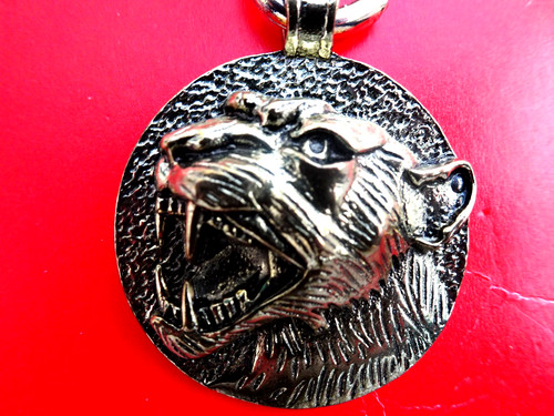 Unusual embossed gold - embossed, tiger