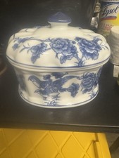 Blue & White Glazed Ceramic