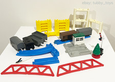 TROUBLESOME TRUCKS, WAGONS + SUPPORTS, RISERS & TRACK: THOMAS & FRIENDS TOMY LOT