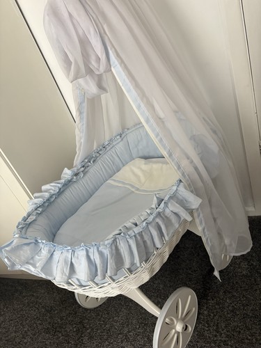 Beautiful blue and white - white, moses
