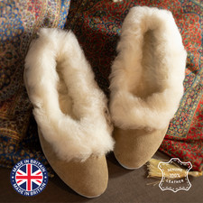 Women's UK Made Beige Wool