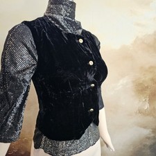 Vintage 1960's Black Velvet