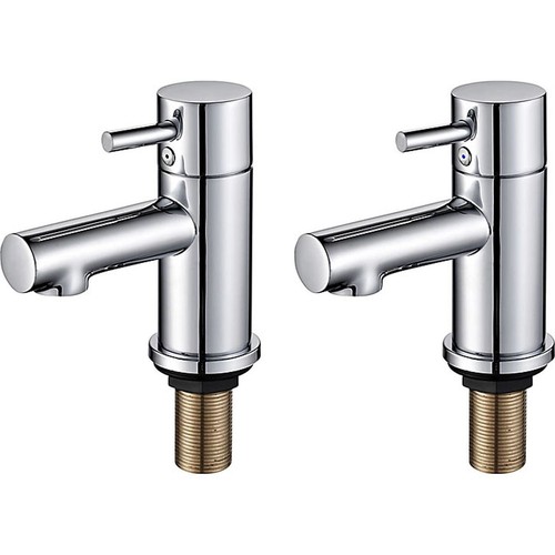 Bath pillar taps pair bathroom - pillar,