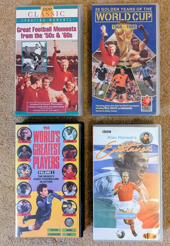 Football vhs video tapes - 4, x