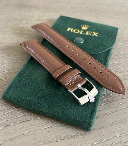 18mm rolex brown genuine - 18mm,