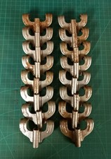 NEW/old stock, Eddie Ryan (Rose-Morris) raw steel, bass/kick drum claws (x16)