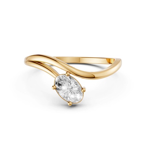 Oval cut white diamond - oval,