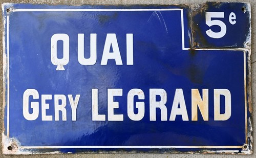 Big old french street - french, sign