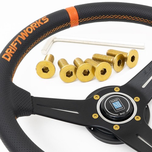 Gold steering wheel bolts - 6x,