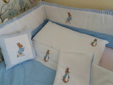 Peter rabbit nursery bedding cot bed set to match curtains in seperate listing
