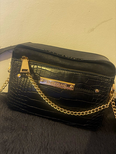 River island black - black, faux