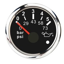 Boat Oil Pressure Gauge 52mm