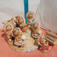 Pendelfin Band Stand Display and 8 figures - Vintage Pottery Collection