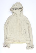 Eisenegger Women's Beige Hooded Parka Jacket Size 14