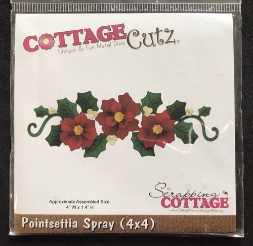 Christmas poinsettia spray - poinsettia,