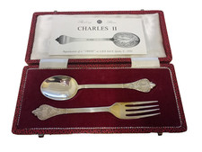 1975 - PRISTINE Condition - Solid Silver - Spoon and Fork Set