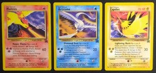 Moltres 21 Articuno 22 Zapdos 23 Wizards Black Star Promo Pokemon Cards