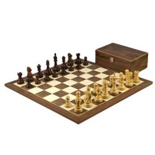 Walnut Chess Set 20 Inch With