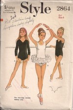 Vintage Leotard & Tutu Sewing Pattern ST2864 Size 8 or 10
