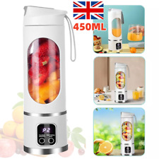 450ml Portable USB Rechargeable Juicer Cup Electric Mixer Blender Smoothie Maker