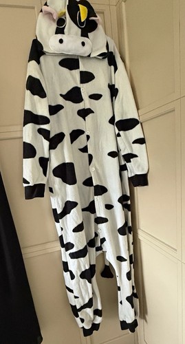Cow print hooded one - one, piece