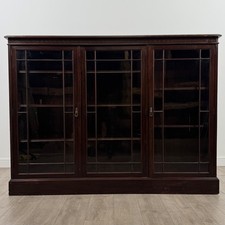 Antique 20th Century Good Quality Large Display Cabinet ( REF AF-4495 )