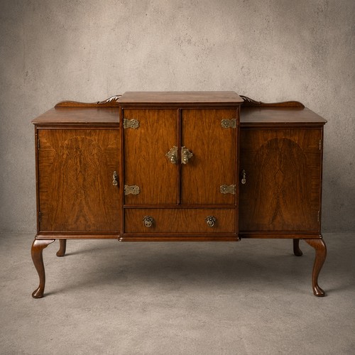 Art deco queen - queen, walnut