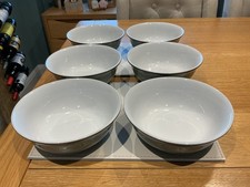 Denby  Regency  Green  Cereal / Dessert Bowls x 6 Stoneware Tableware Lot 6