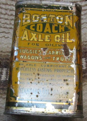 Antique boston coach axle oil - antique,