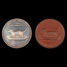Two Victorian Dandie Dinmont medals (Victorian)