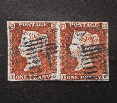 Queen victoria penny - gb, red