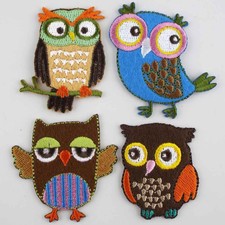 5 DESIGN Iron or Sew On Owl