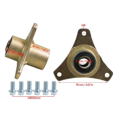 Stud 15mm bearing wheel hub - bearing,