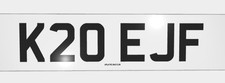 K20 EJF - 1993 prefix style - private number plate for sale on retention