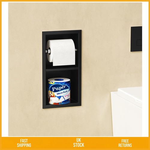 Sleek recessed toilet paper - recessed,