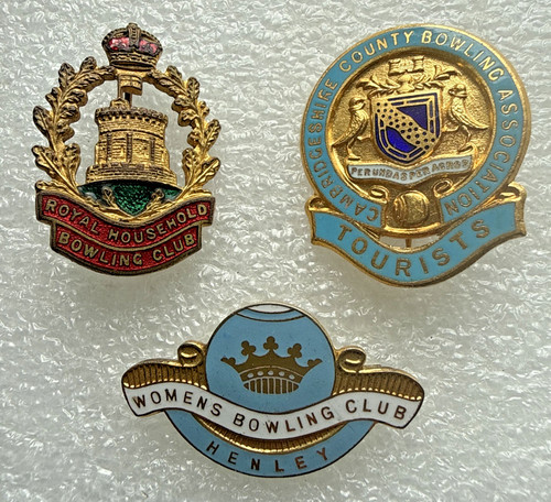 Bowling club badges english - badges,
