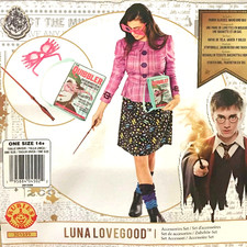 Luna Lovegood Acessory Kit Costume Adult Child Glasses Quibbler Bag Wand Girls
