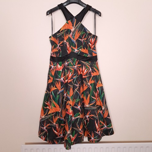 Karen millen black orange - black, bird