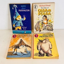 Vintage Paddington Bear Book Bundle Young Puffin Michael Bond 1960s onward