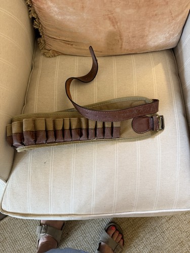 Leather and canvas bore - and, 20