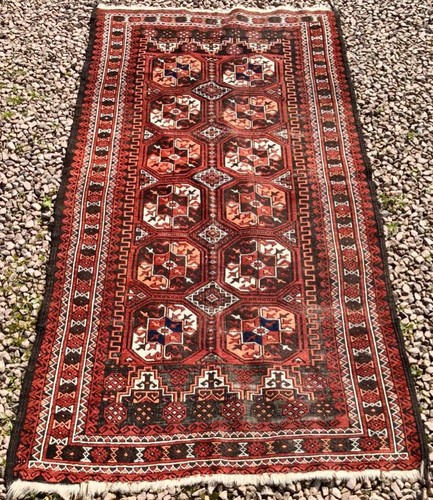 Genuine antique tekke - tekke, rug