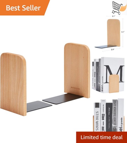 Wood bookends non - wood,