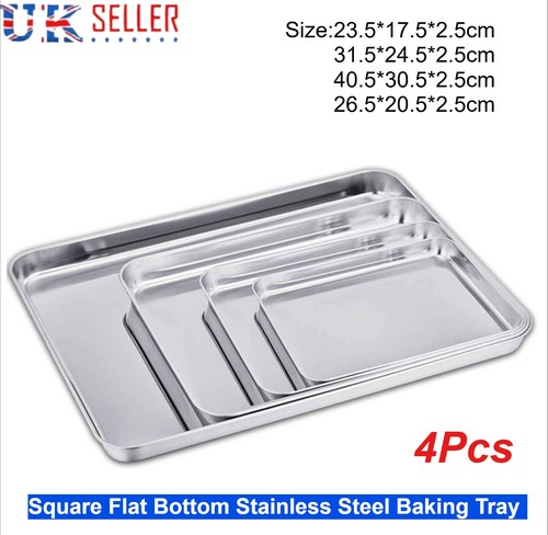 Stainless steel baking tray - stainless,