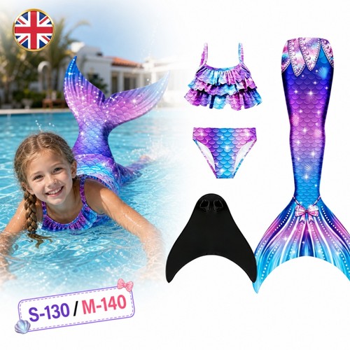 Kids mermaid tail with monofin - mermaid,