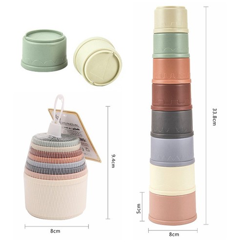 Bunny stacking cups pet toys - stacking,