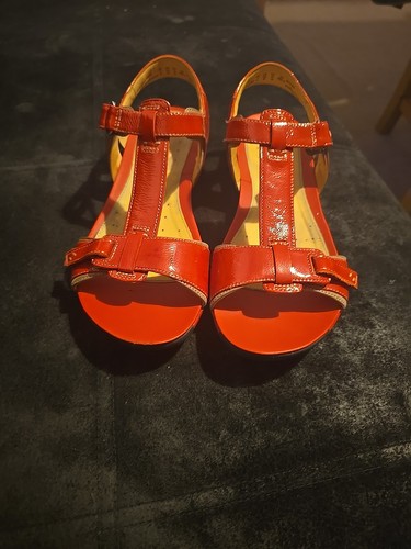 Ladies clarks unstructured red - ladies,