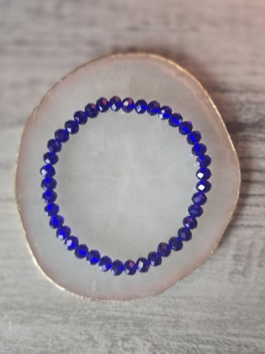 Sale 4x3mm faceted blue - 4x3mm,