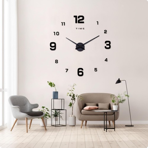 Oversized wall clock with - wall,